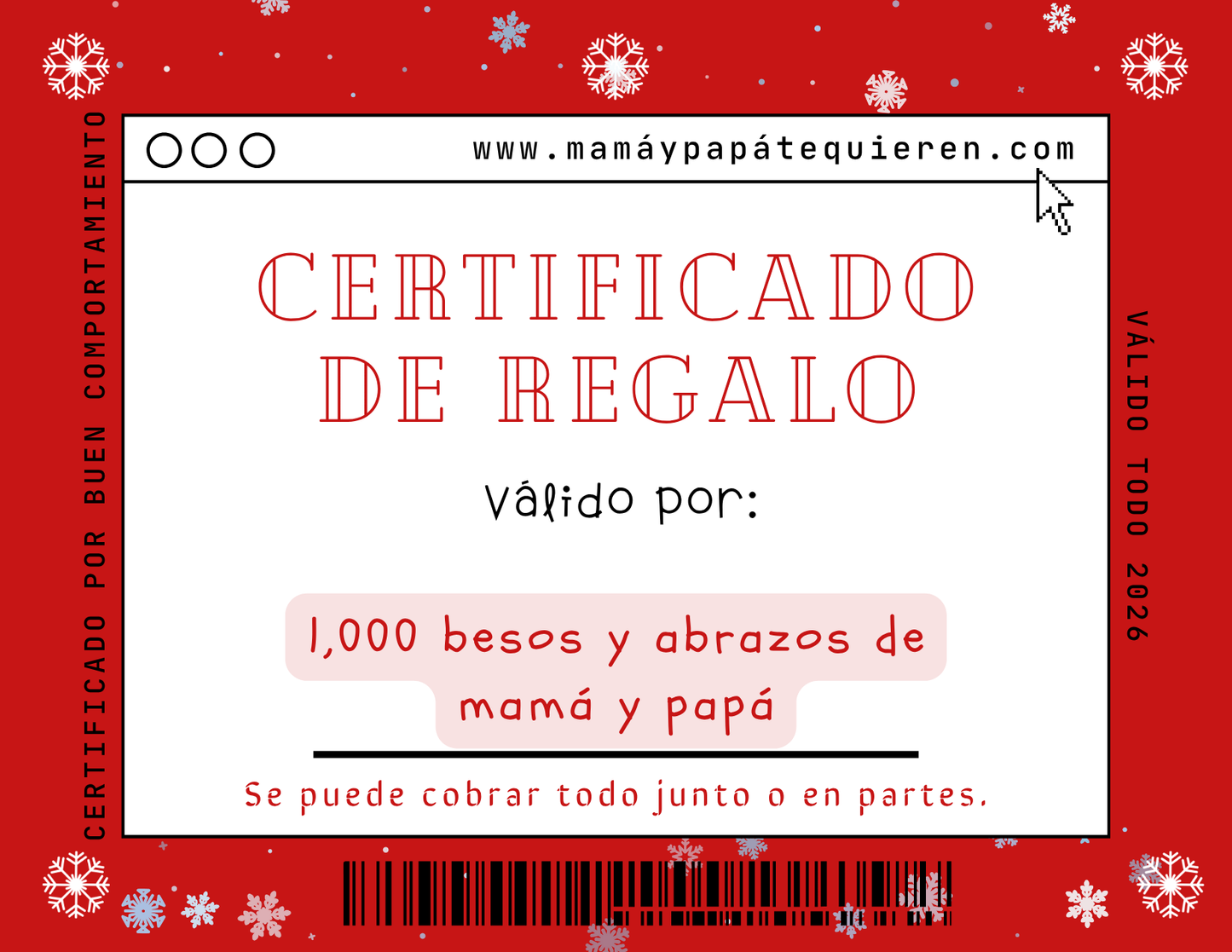 Certificado de regalo