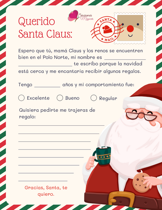 Carta para Santa roja