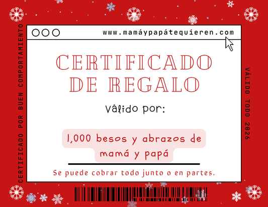 Certificado de regalo